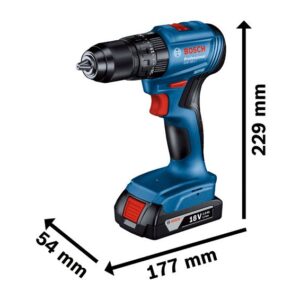 Taladro Percutor Bosch GSB 185-LI 18V Brushless-Rendimiento Compacto de Nivel Profesional